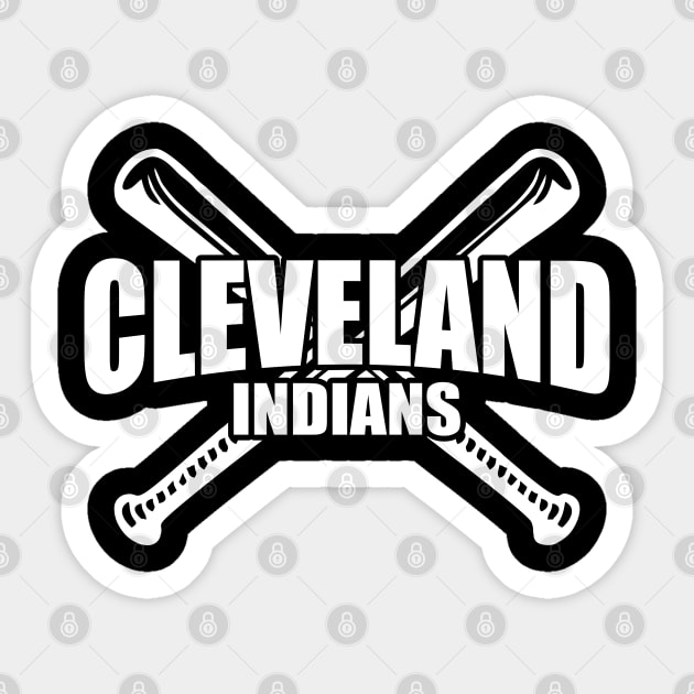 Cleveland Indians white style Sticker by Aldyz